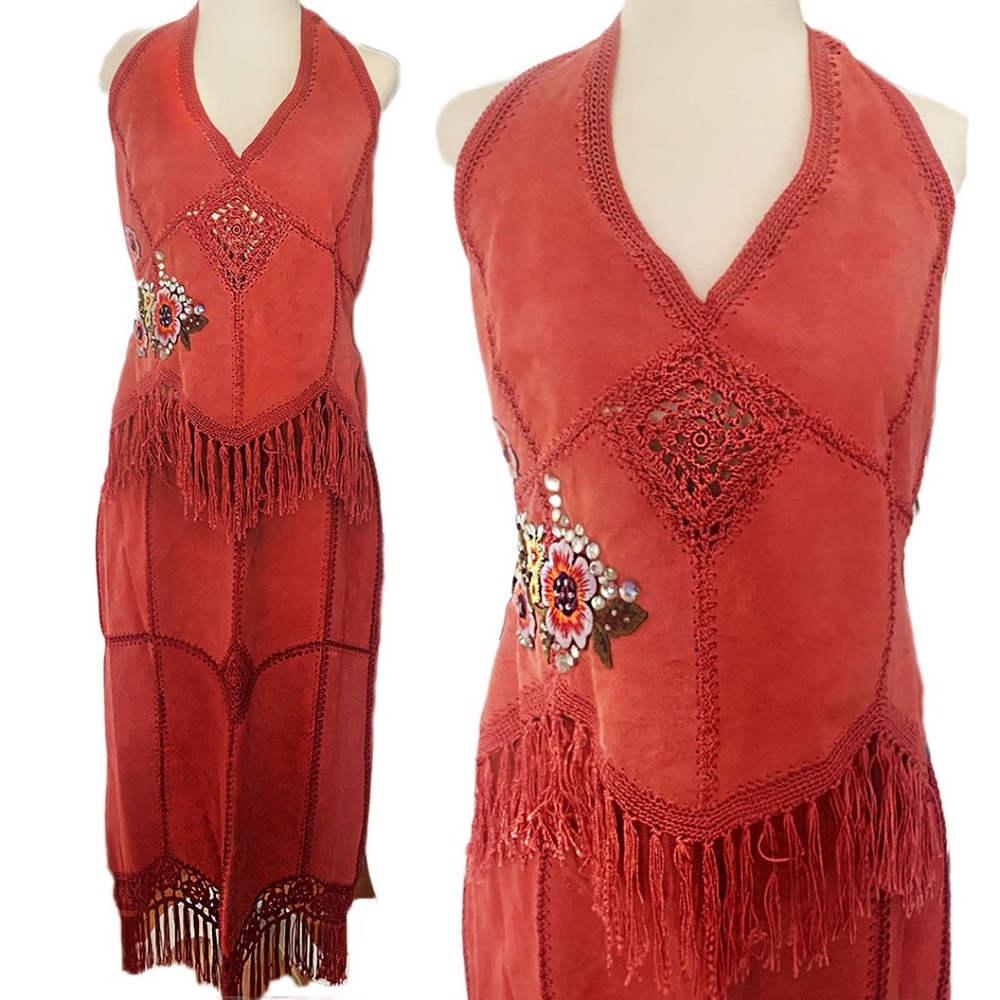 70's Vintage Pink Halter, Tie Back top
